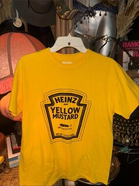 Gildan Yellow Heinz Yellow Mustard Graphic Tee